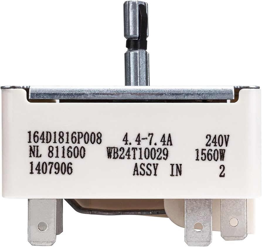 GE Range Surface Element Control Switch, 1,500-watt WB24T10029 GE Range Surface Element Control Switch, 1,500-watt WB24T10029